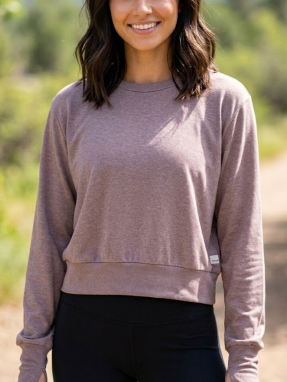 Vuori Daydream Crew Long Sleeve Soft Top Size XL Huckleberry Heather